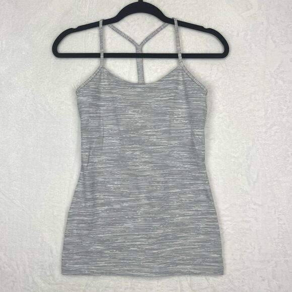 Lululemon Power Pose Tank Sz 6 Wee Are‎ From Space Nimbus Battleship *no pads - Picture 2 of 15
